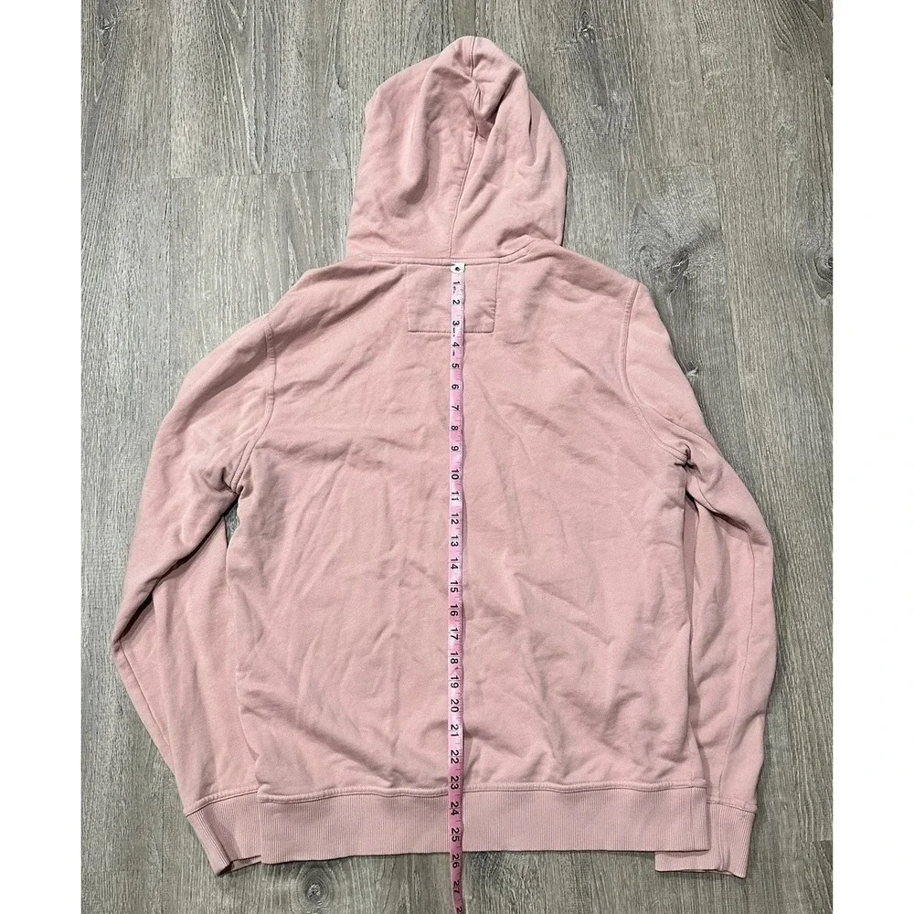 Banana Republic Hoodie‎ Men's Medium Salmon Organic Cotton Heavyweight Hoodie